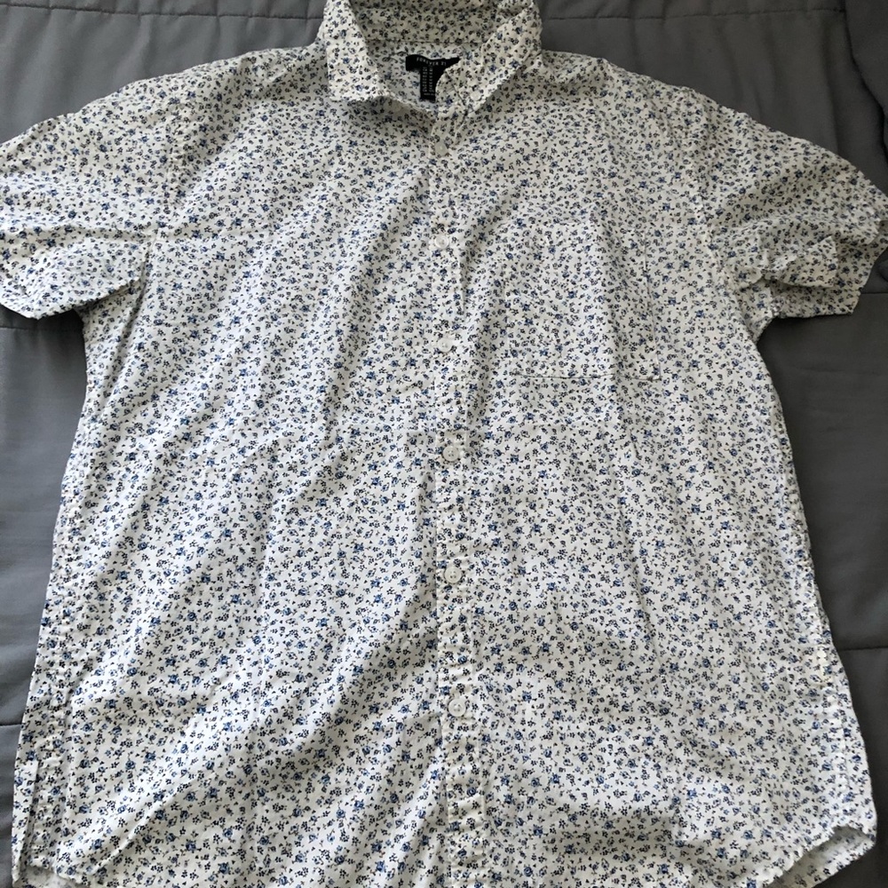 Forever 21 flowered button up